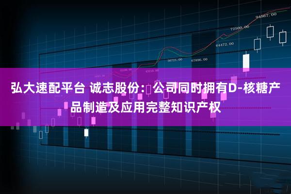 弘大速配平台 诚志股份:公司同时拥有D-核糖产品制造及应用完整知识产权